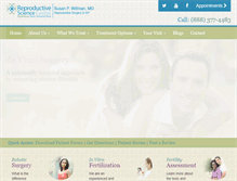Tablet Screenshot of bayareafertilitydoctor.com